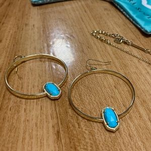 Kendra Scott Elora turquoise stone gold setting